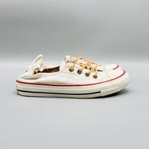 Converse Shoes Women 6 White Tan Chuck Taylor All Star Shoreline Slip On Sneaker